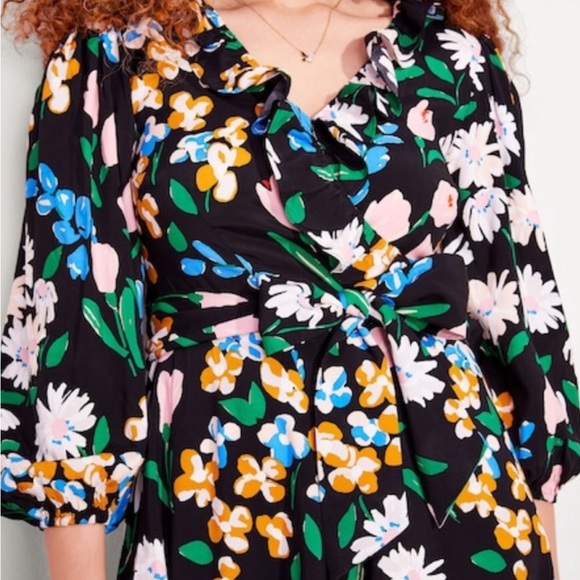 KATE SPADE MEADOW WRAP DRESS XS - Picture 3 of 10